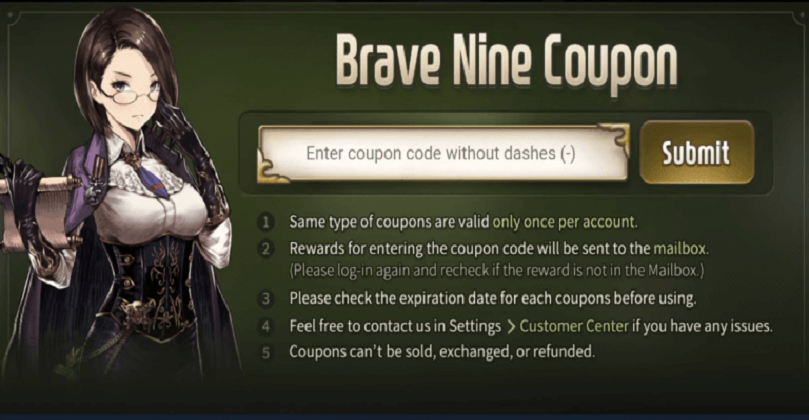 Brave Nine free coupon codes and how to redeem them (July 2022) 