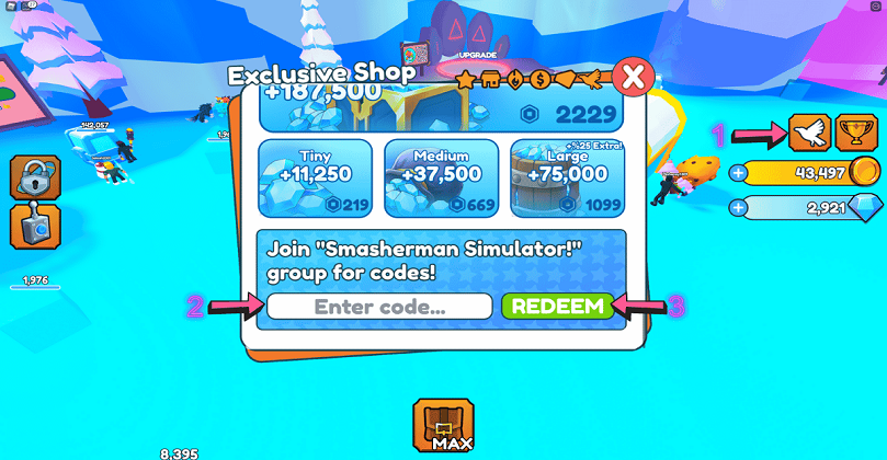 Smasherman Simulator Codes