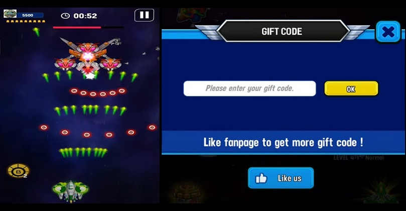 Get Free Gift Codes for Space Shooter Games - wide 8